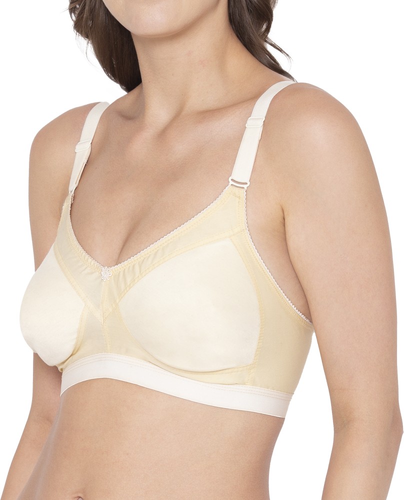 Buy SOUMINIE Seamless 100% Cotton Seamless Cups Full Coverage Bra