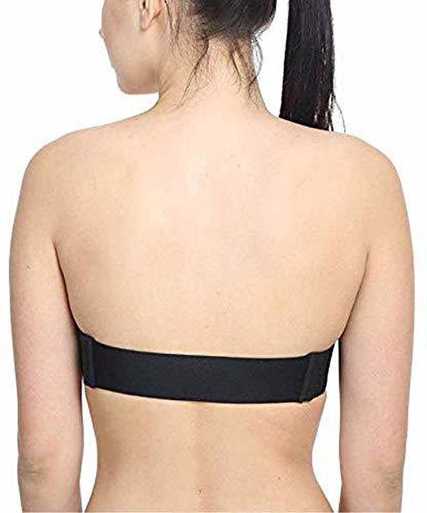 Flicarts Women's Transparent Backless Strapless Invisible Clear