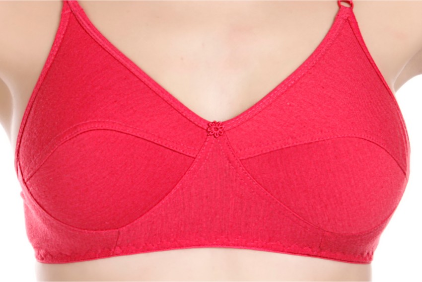 Buy LooksOMG's Cotton Lycra Sports bra in Black Pack of 6. Online