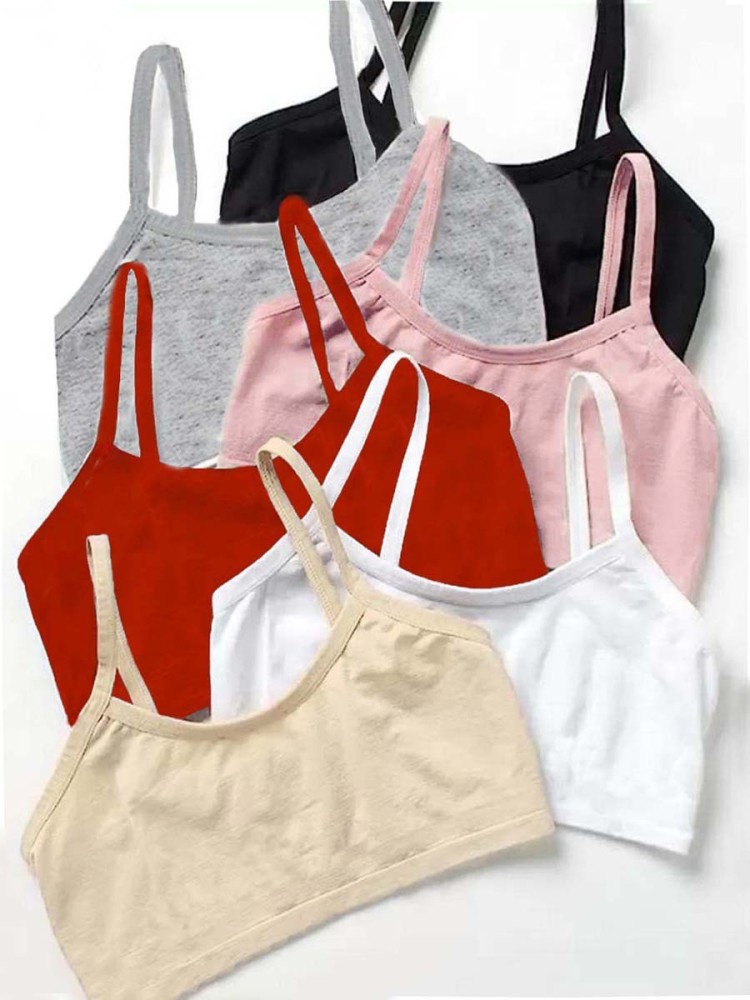 Buy LooksOMG's Cotton Lycra Sports bra in White Pack of 6. Online at Best  Prices in India - JioMart.