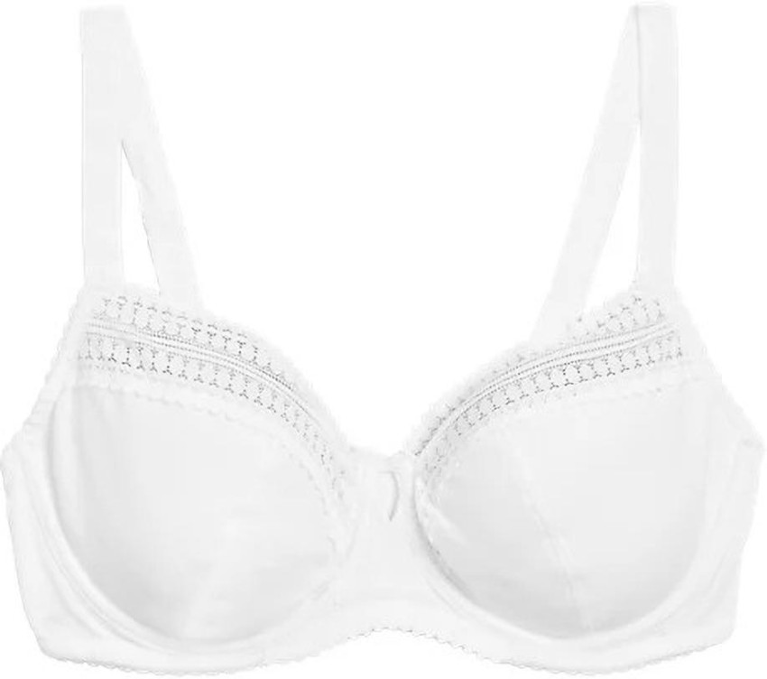 MARKS & SPENCER Anise Lace Wired Balcony Bra A-E T332336WHITE (36DD) Women  Everyday Non Padded Bra - Buy MARKS & SPENCER Anise Lace Wired Balcony Bra  A-E T332336WHITE (36DD) Women Everyday Non