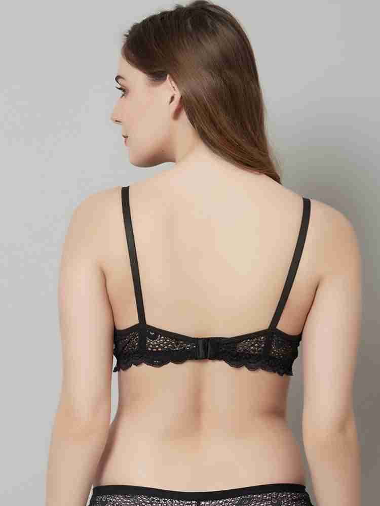 Buy Prettycat Grey Womens Lace Bralette Lightly Padded Bra (Pc-Br