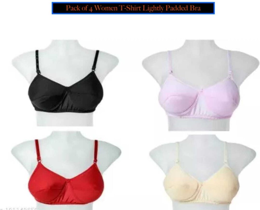  Women And Girl Padded Bra Multipack Of 4 Multicolored / Stylish
