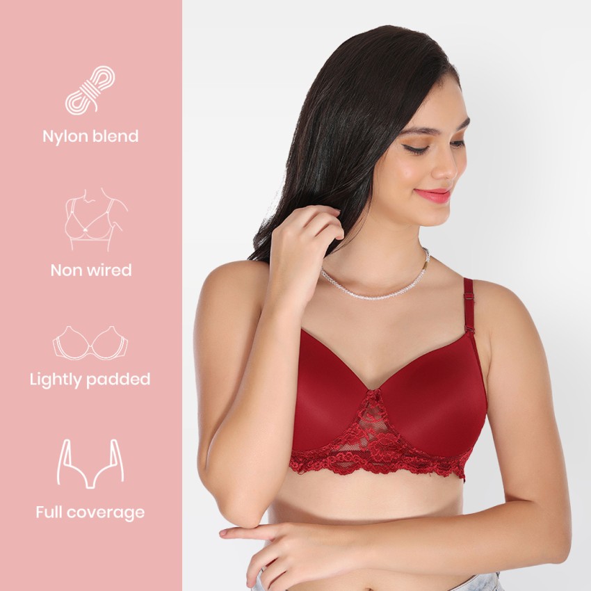 TOFTY TOFTY Pack of 2 Women Full Coverage Lightly Padded Embellished Bra  Women Full Coverage Non Padded Bra - Buy TOFTY TOFTY Pack of 2 Women Full  Coverage Lightly Padded Embellished Bra