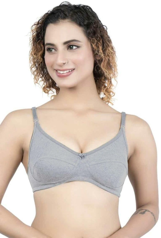 Buy Grey No Show Secret Women Undergarment Air Bra Non-Padded For Women &  Girl Online at Low Prices in India 