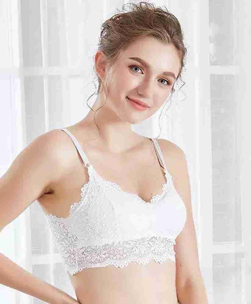 Rinpoche Women Lace Padded Wire Free Top Bra Bralettes Bandeau Bra with  Adjustable Straps Women Bralette Lightly Padded Bra - Buy Rinpoche Women  Lace Padded Wire Free Top Bra Bralettes Bandeau Bra