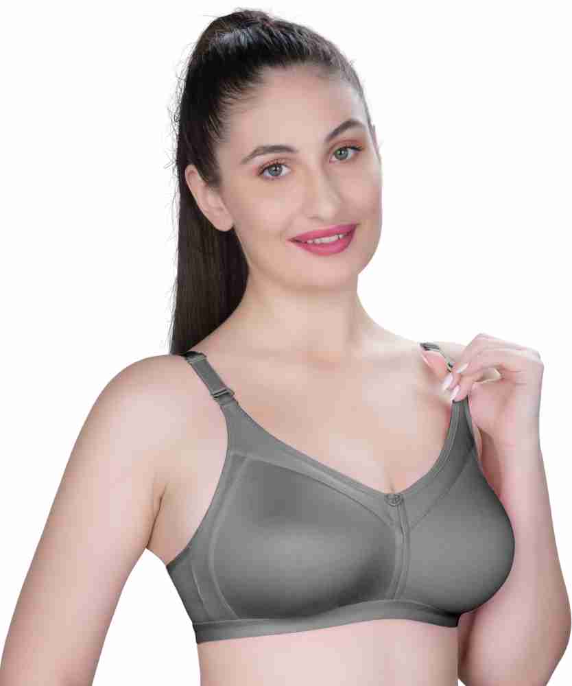 Trylo ROZI 42 GREY D - CUP Women Everyday Non Padded Bra - Buy
