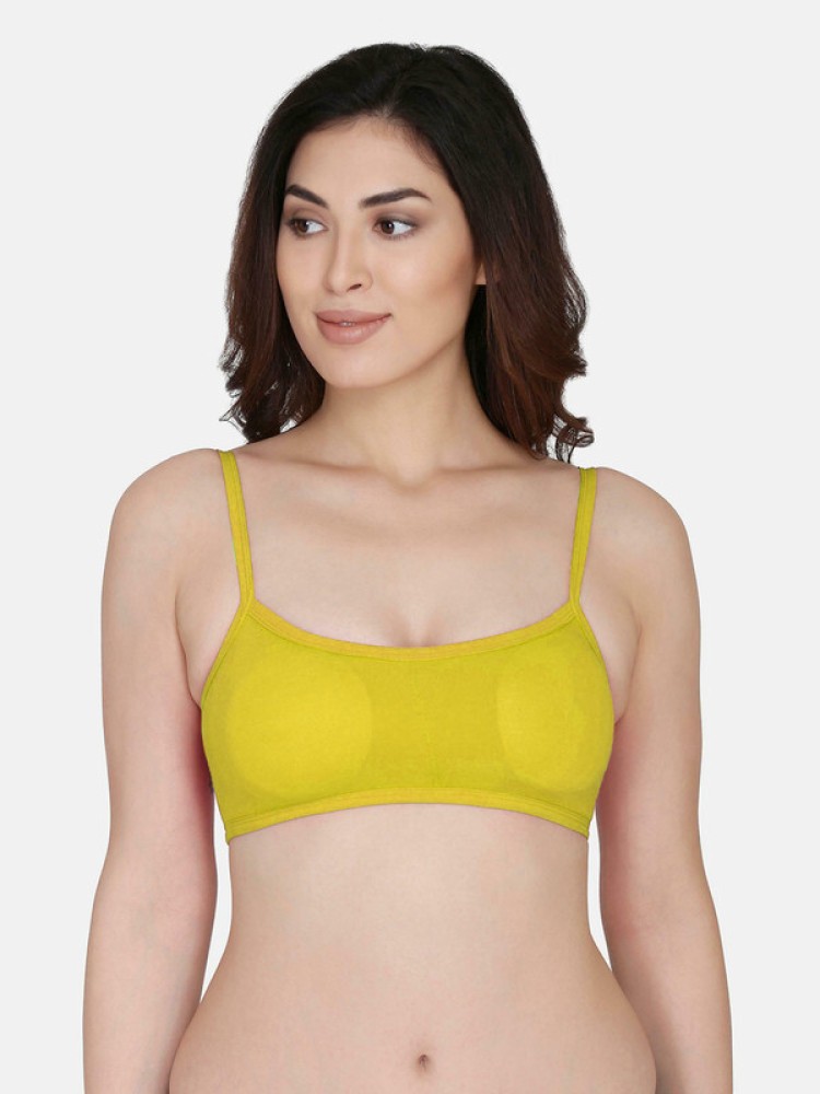 Buy Jsk Shopee N-Kuwari 6 belt Yellow Women Cage Bra Lightly