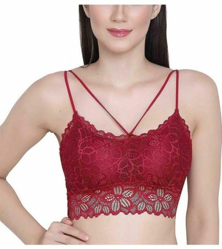 Apraa Plain Ladies Red Caged Bralette, Size: 28 to 44 at Rs 40/piece in New  Delhi