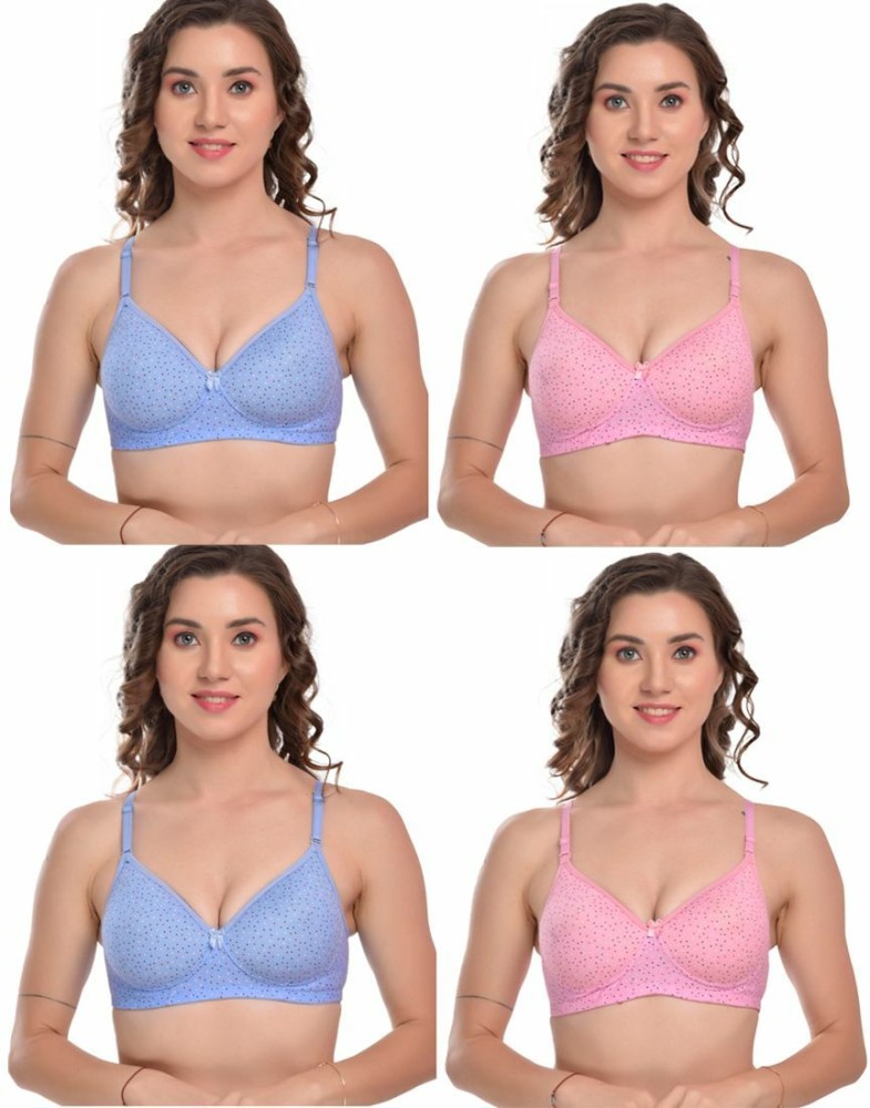 Buy A1 UNIQUE Women Cotton Half Padded, Non-Wired, Regular Fited, Daily Use  Bra for Women's & Girls (Pack of 1), Size-32 Multicolour at