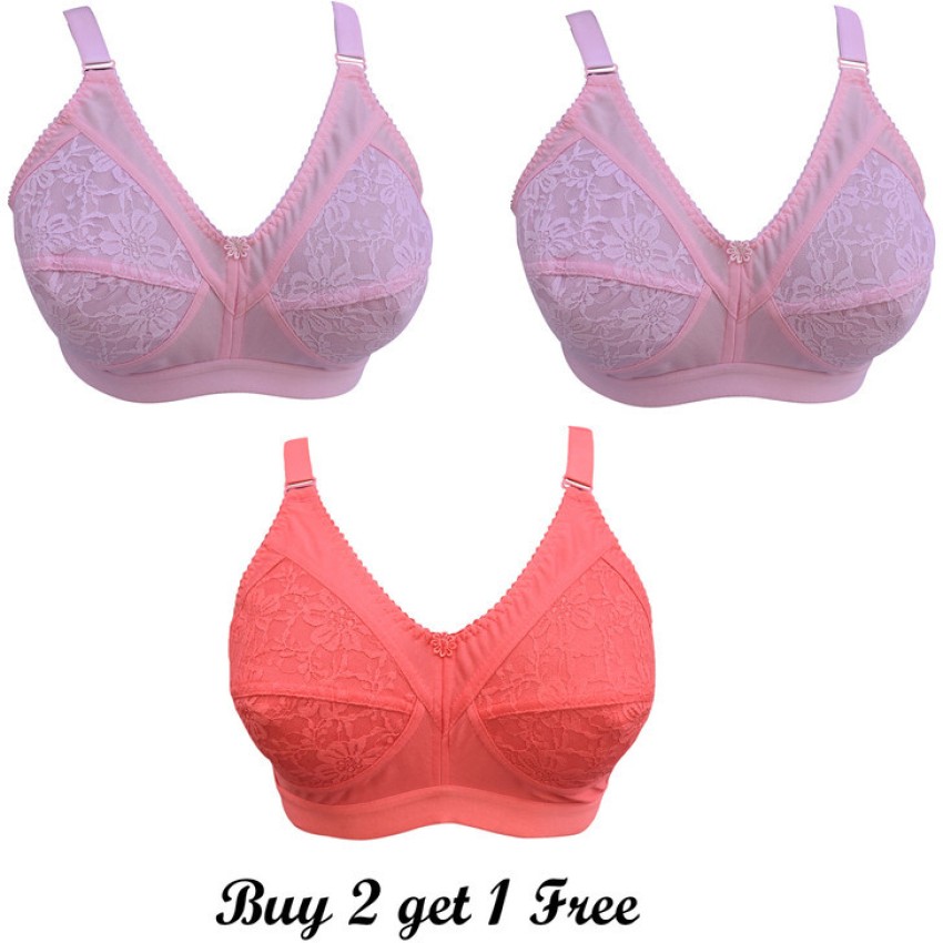 Ninteen-69 Women's Lovable Cotton Non-Padded Bra For Women Women