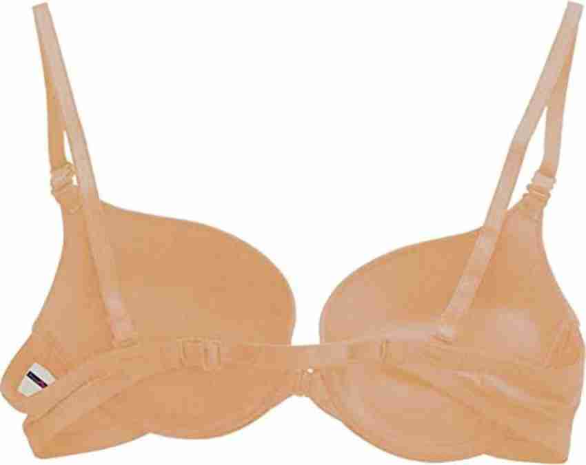 Panky Wears Women's Front Open Polyester Lightly Padded Wired Push-Up Bra