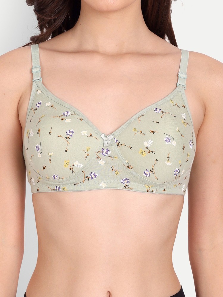 Buy Liigne Flower Printed Women Everyday Padded Bra - Made of Pure