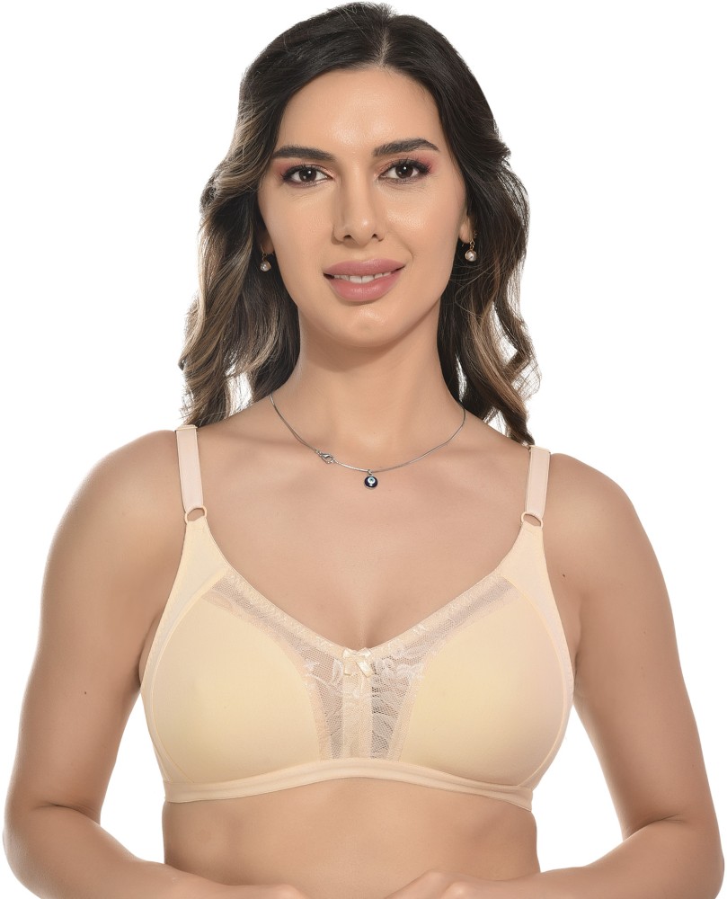 Womens Solid Non Padded Non Wired Full Coverage Bra