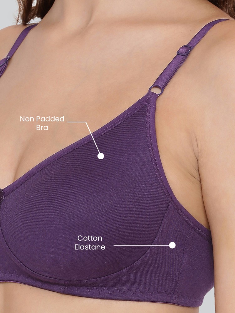 Buy Lux Lyra 511 Violet Cotton Moulded Bras For Women online