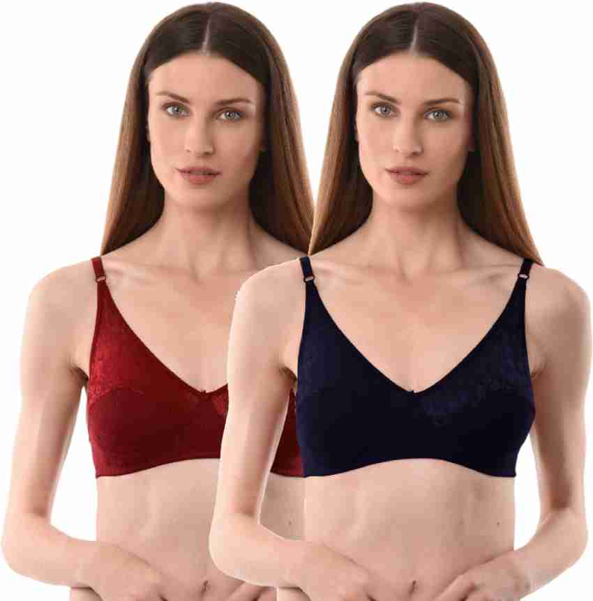 Vanila Lingerie B Cup Double Layered Bra with Hosiery Cotton (Size