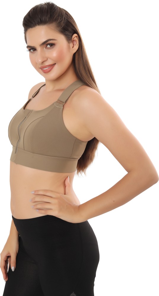Women's Front Adjustable Lightly Padded Racerback High Impact