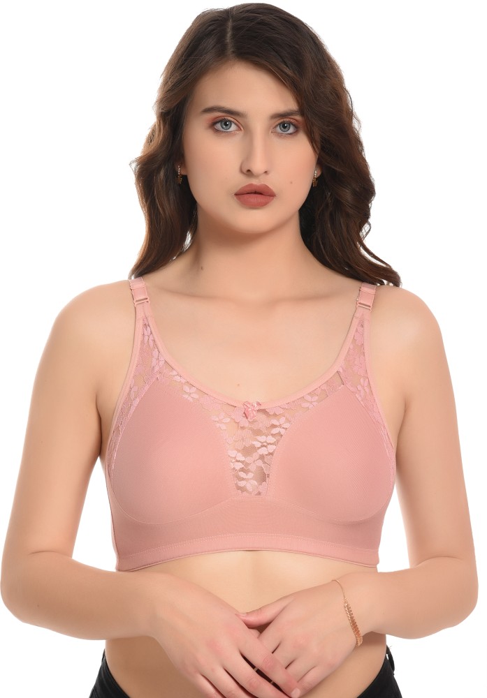Buy online Pink Hosiery Minimizer Bra from lingerie for Women by Elina for  ₹449 at 55% off