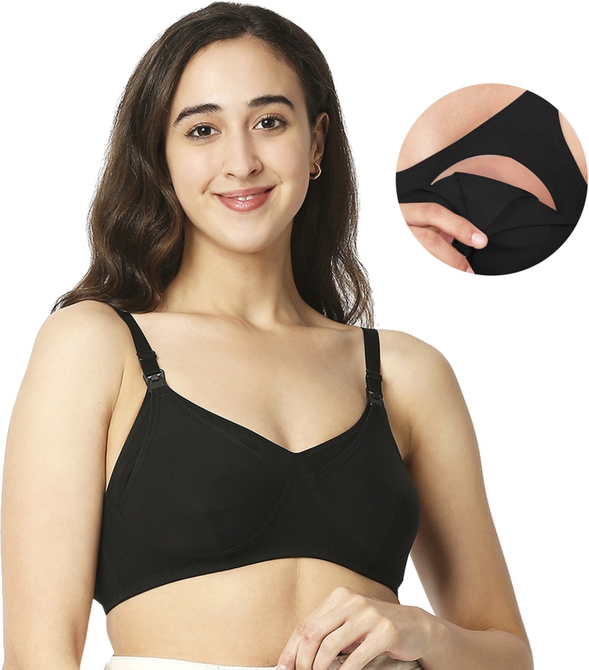 Mee Mee Cotton Non-Wired Non-Padded Maternity Nursing Feeding Bra for – Me  N Moms