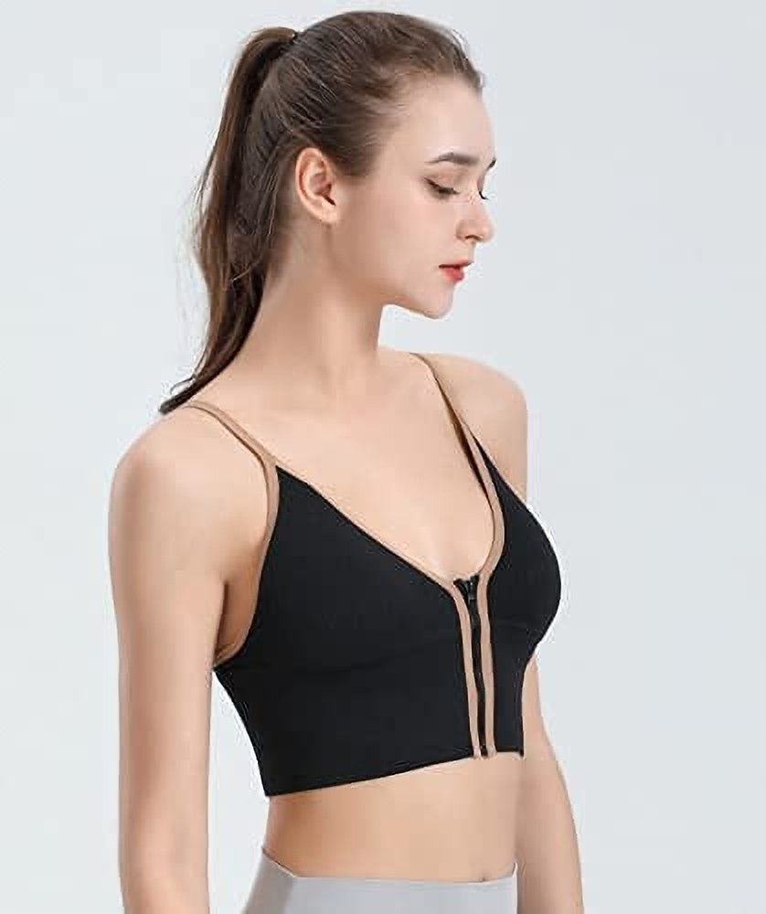 Skimweary Stylish Black Zipper Bralette for Girls and Women Women Bralette Lightly  Padded Bra - Buy Skimweary Stylish Black Zipper Bralette for Girls and Women  Women Bralette Lightly Padded Bra Online at