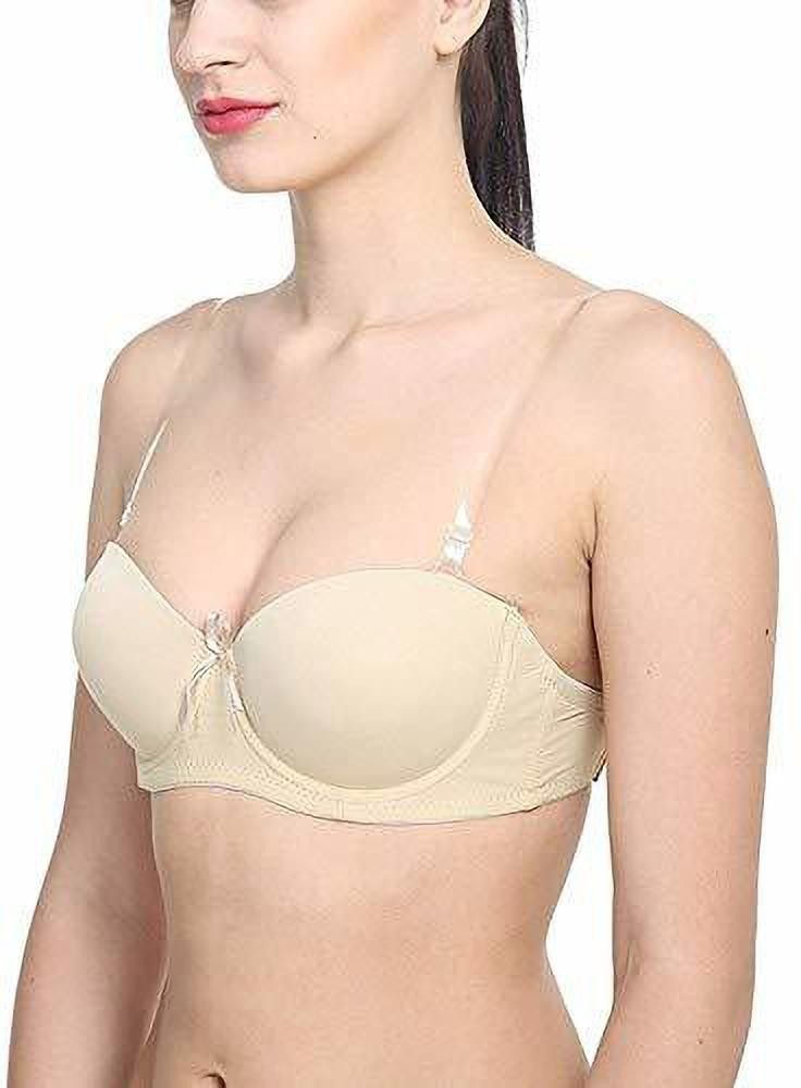 Buy Women's Designer Padded Bra With Transparent Strap Online In India At  Discounted Prices
