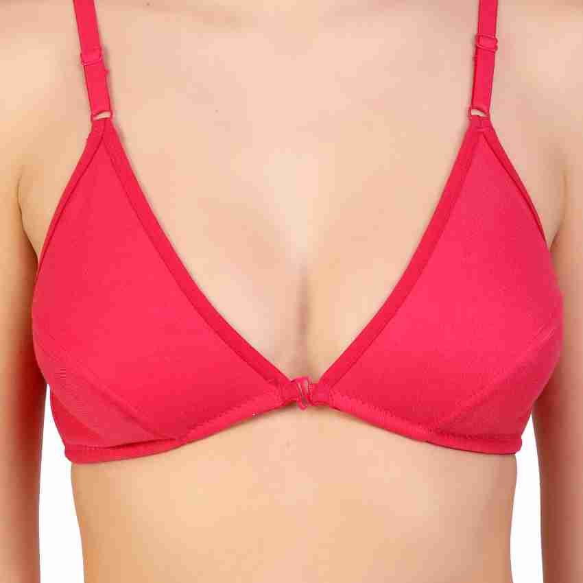 Prynkx Womens Non Padded Cotton Front Open Bra Perfect Fit Deep Neck Design  Women T-Shirt Non Padded Bra - Buy Prynkx Womens Non Padded Cotton Front  Open Bra Perfect Fit Deep Neck