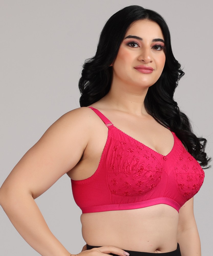 Buy Zivok Multicolor Full Coverage Satin Non Padded Bra (44B) Pack of 3  Online at Best Prices in India - JioMart.