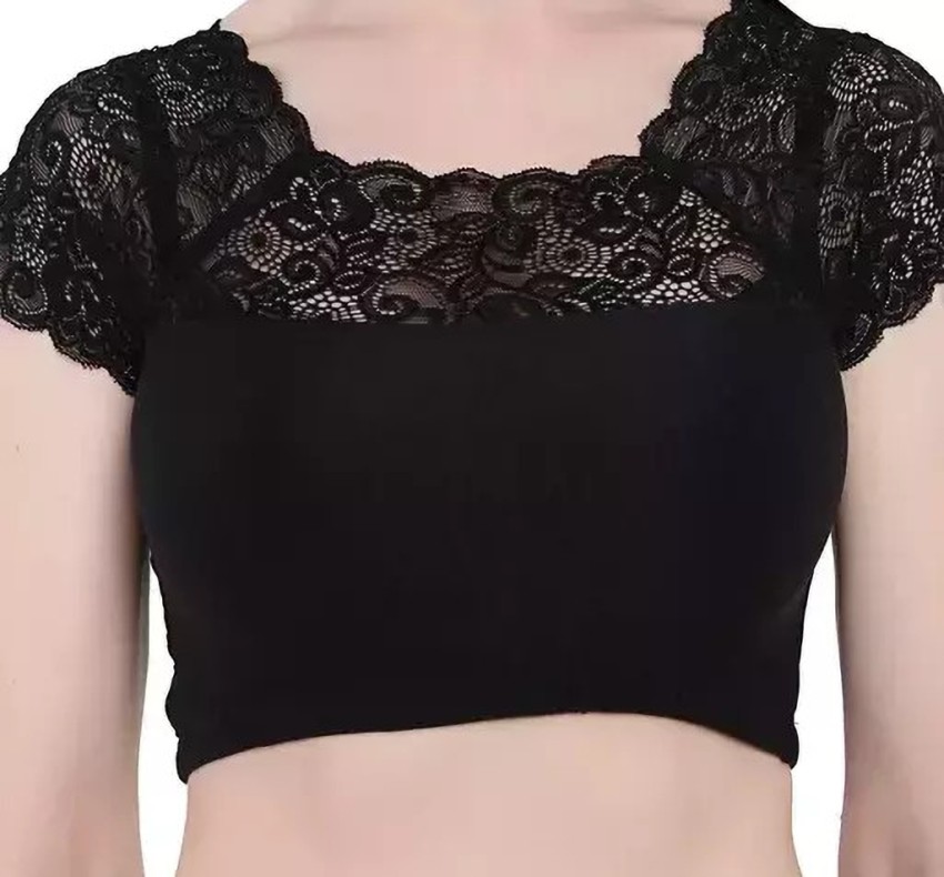 Buy Shyle Black Back Lace Strapless Cami Bra Online 
