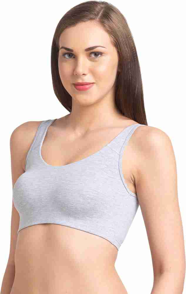 juliet Women's Non Padded Solid Full Coverage Sports Bra White JS 63 WH 32B  : : Fashion