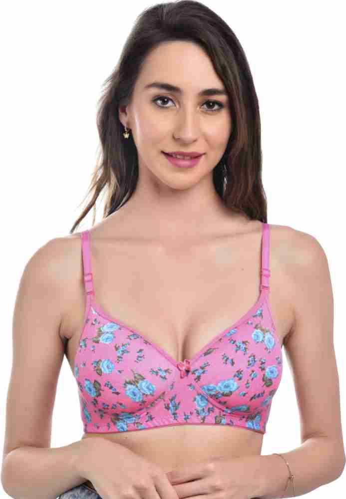 Buy Alishan Set Of 3 Designer Lightly Padded Women T-Shirt Bras Multi Color  Online at Low Prices in India 