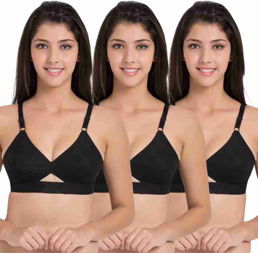 Centra Centre-Fit 100% Cotton with Cotton Straps Non-Padded Full Coverage  Bra