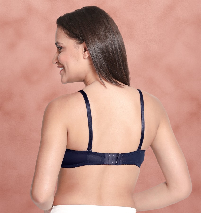 Susie Susie Demi-Coverage Underwired Lace Bridal Balconette Padded Bra -  NavyBlue Women Balconette Lightly Padded Bra - Buy Susie Susie Demi-Coverage  Underwired Lace Bridal Balconette Padded Bra - NavyBlue Women Balconette  Lightly