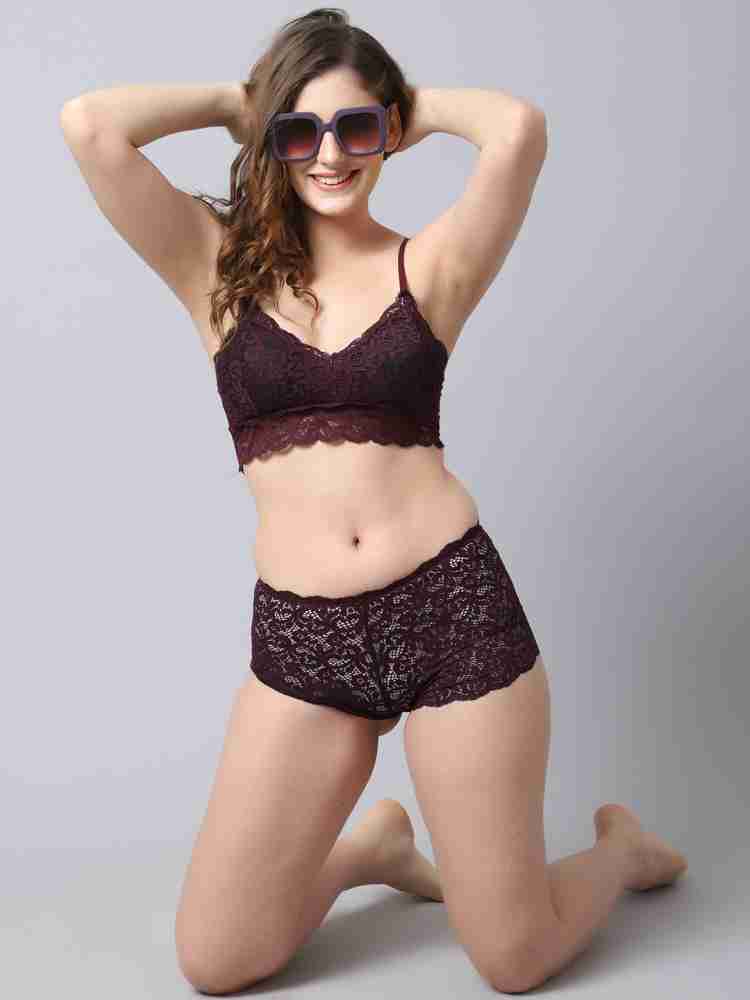 Buy Prettycat Lighty Padded Stylish Back Bralette Bra - Black Online