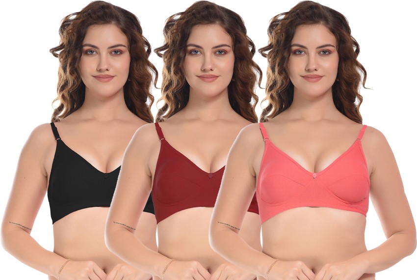 StyFun Women Cotton Blend Non-Padded Non-wired Bra Full Coverage Women  Everyday Non Padded Bra - Buy StyFun Women Cotton Blend Non-Padded  Non-wired Bra Full Coverage Women Everyday Non Padded Bra Online at