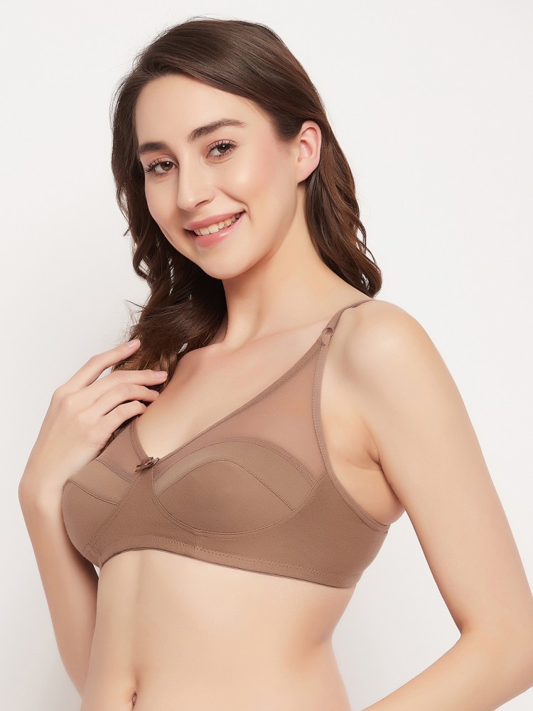 Buy online Solid Beige Cotton T-shirt Bra from lingerie for Women by Clovia  for ₹309 at 48% off