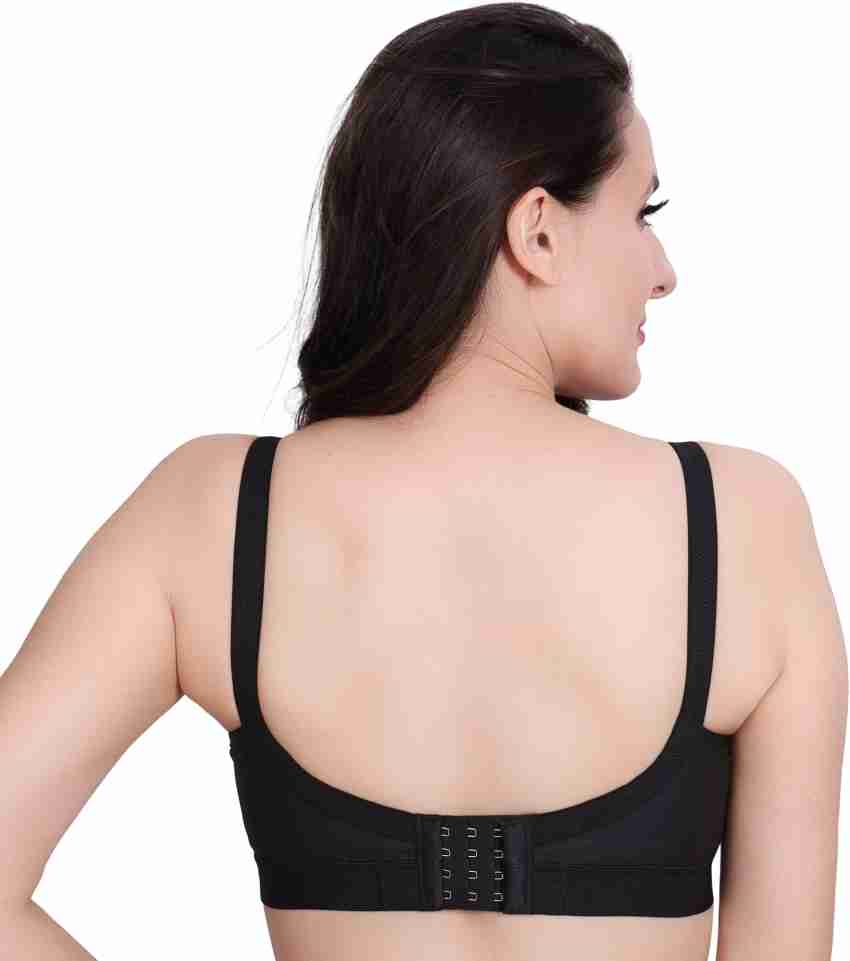 Bras for Women Women's Front Fastening Bra with Underwire Full Coverage Bra  (Black, 34/75B) at  Women's Clothing store