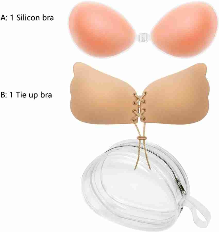 ActrovaX Invisible Adhensive silicon stick on Butterfly Bra Women