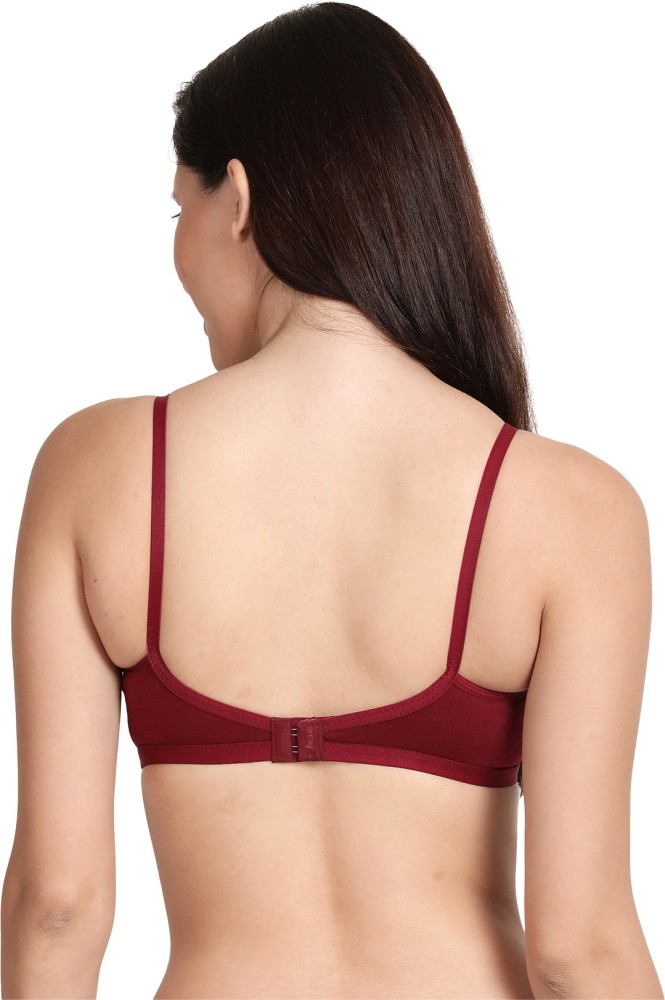 Shyle Shyle Cute Non Padded Seamed Casual Bra.Multicolor (Pack of