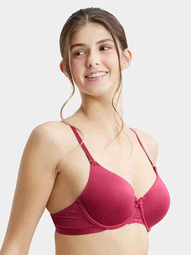 Women's Wired Padded Soft Touch Microfiber Elastane Stretch Medium Coverage  Multiway Backless Bra - Anemone