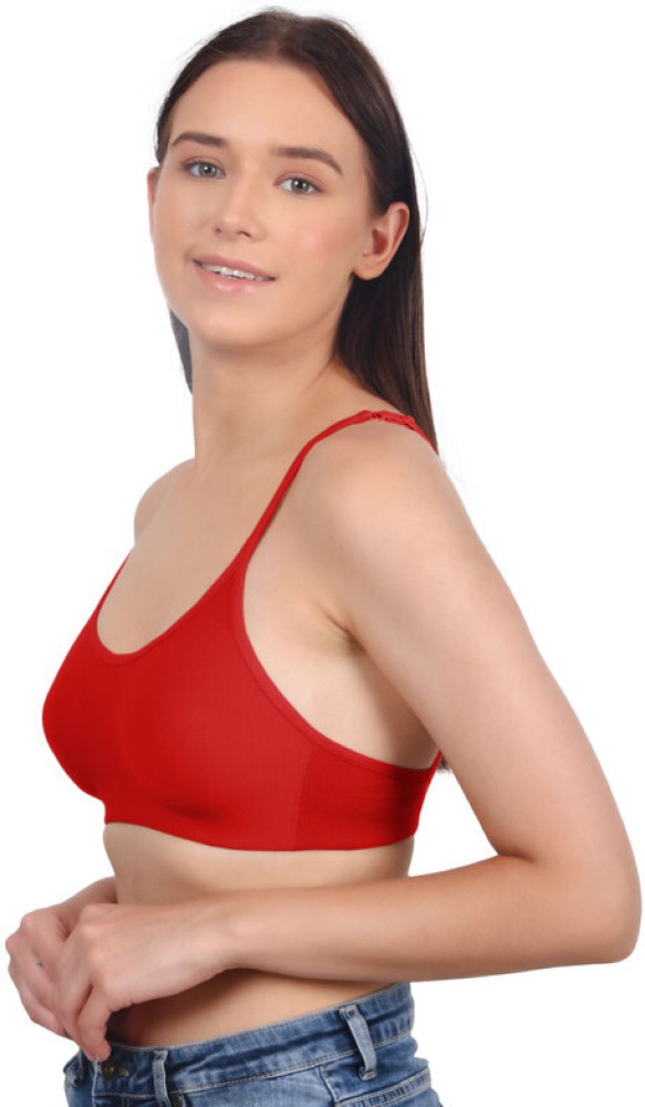 Vanila Moulded B-Cup Bra, Lycra Fabric-Comfortable & Seamless, Red, 34  Women Everyday Non Padded Bra - Buy Vanila Moulded B-Cup Bra, Lycra Fabric-Comfortable  & Seamless, Red, 34 Women Everyday Non Padded Bra