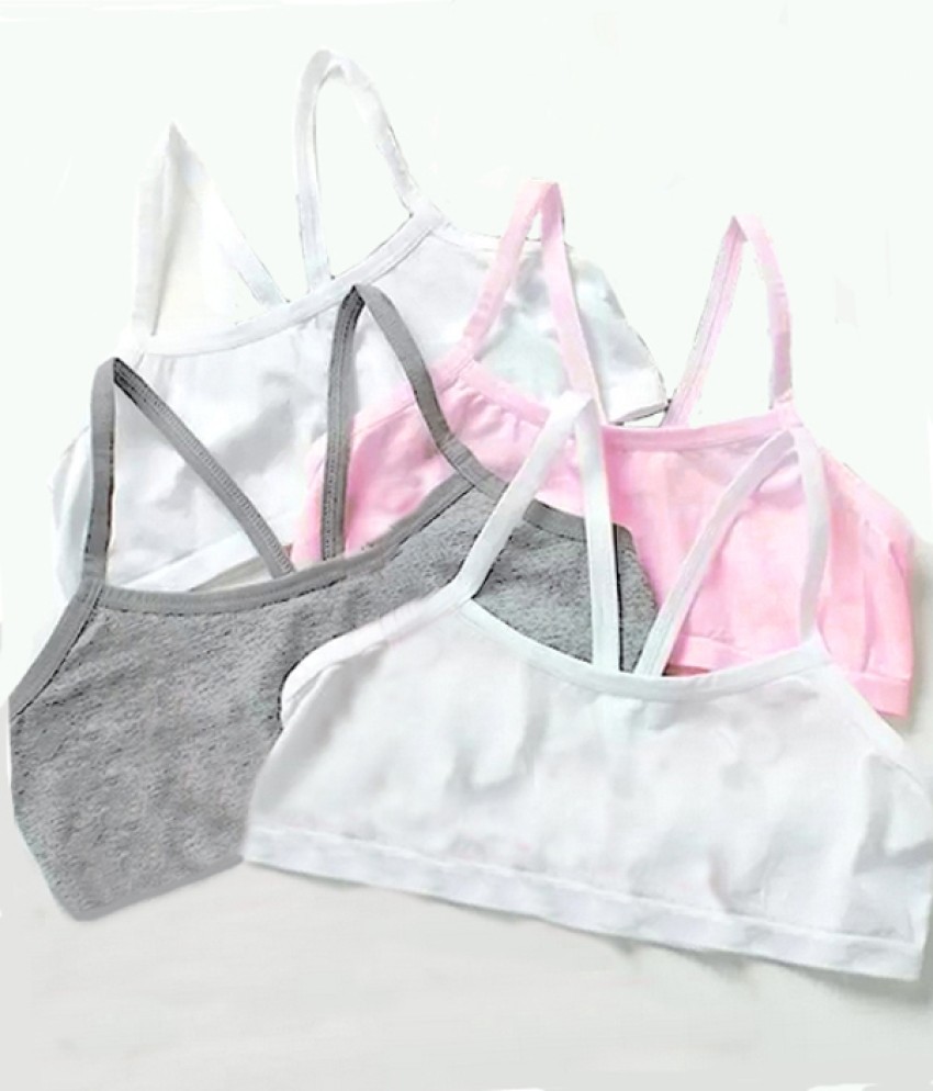BRAAFEE PACK OF 4 Women's Girls fully stretchable cotton full coverage non  padded bra Women Sports Non Padded Bra - Buy BRAAFEE PACK OF 4 Women's  Girls fully stretchable cotton full coverage