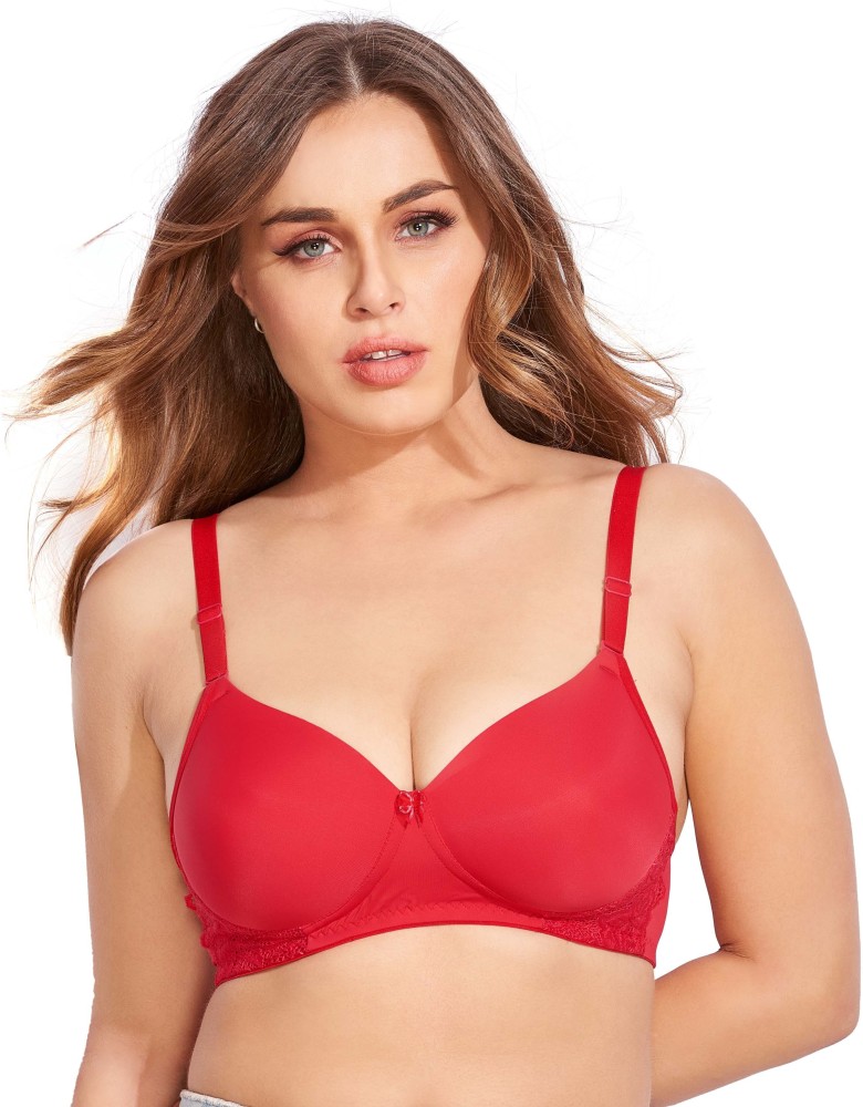 LacyLuxe Seamless Padded Bra Women Full Coverage Lightly Padded Bra – Eves  Beauty