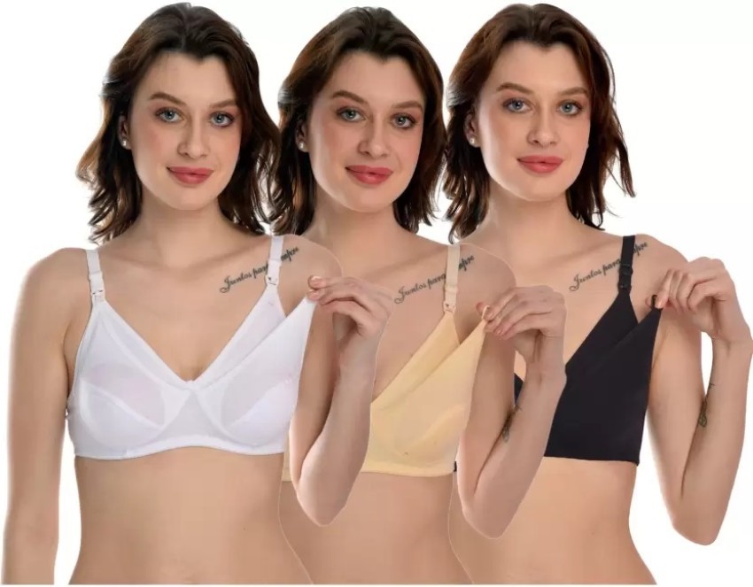 Auletics Breastfeeding Maternity Bra Women Maternity/Nursing Non Padded Bra  - Buy Auletics Breastfeeding Maternity Bra Women Maternity/Nursing Non Padded  Bra Online at Best Prices in India