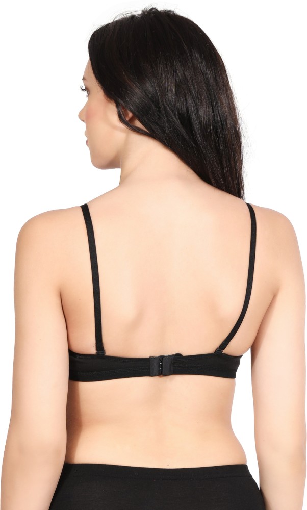 ELEG & STILANCE Women's Wirefree Stylish Backless Bra Non Padded Bra