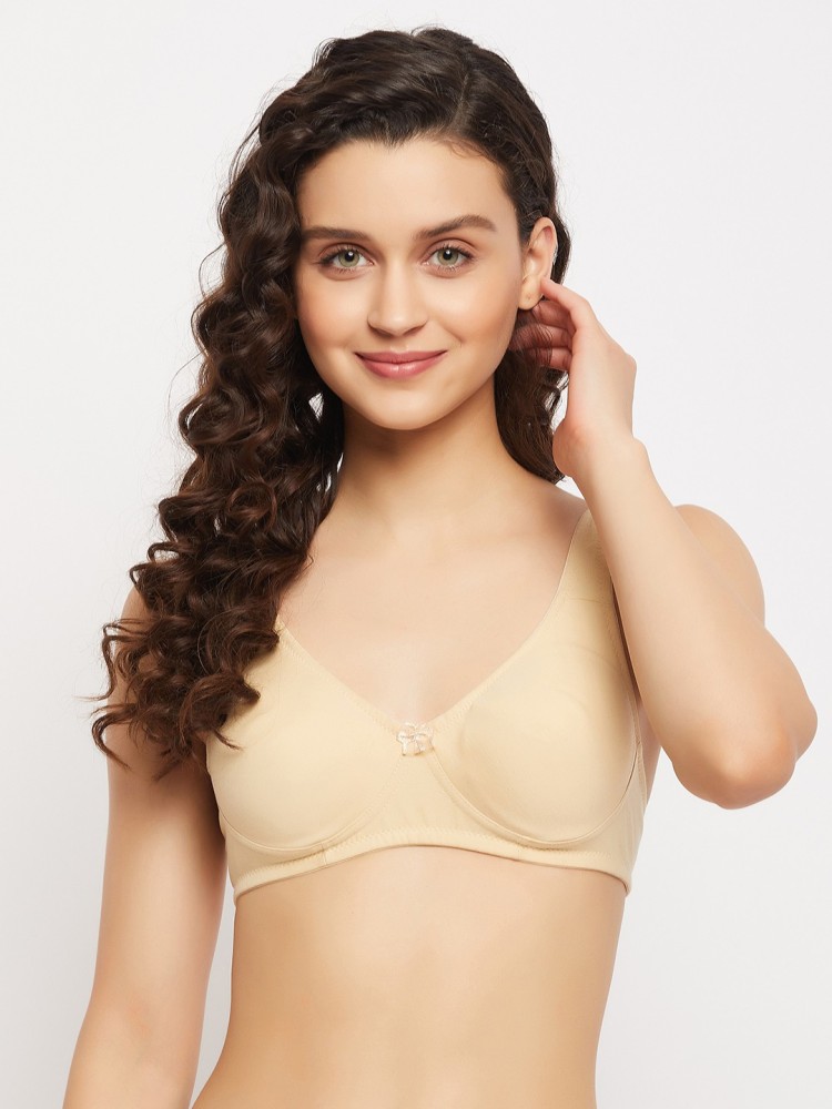 Clovia Non-Padded Non-Wired Demi Cup T-shirt Bra in Nude Colour - Cotton  Rich Women Everyday Non Padded Bra - Buy Clovia Non-Padded Non-Wired Demi  Cup T-shirt Bra in Nude Colour - Cotton