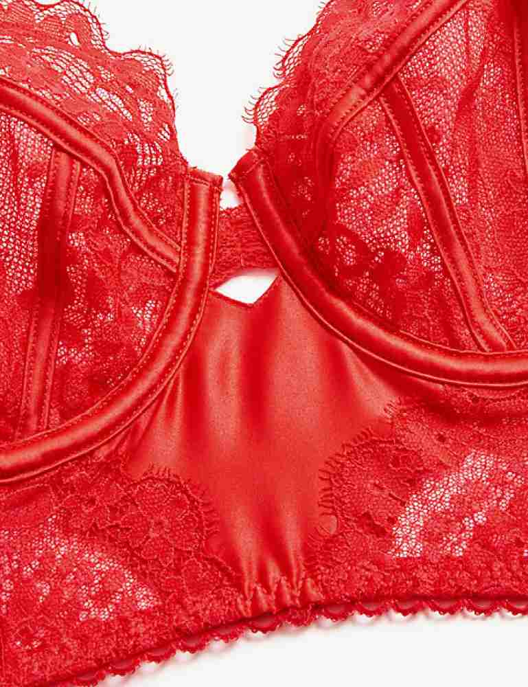 Marks and Spencer Women's Louisa Lace Padded Non Wired Longline