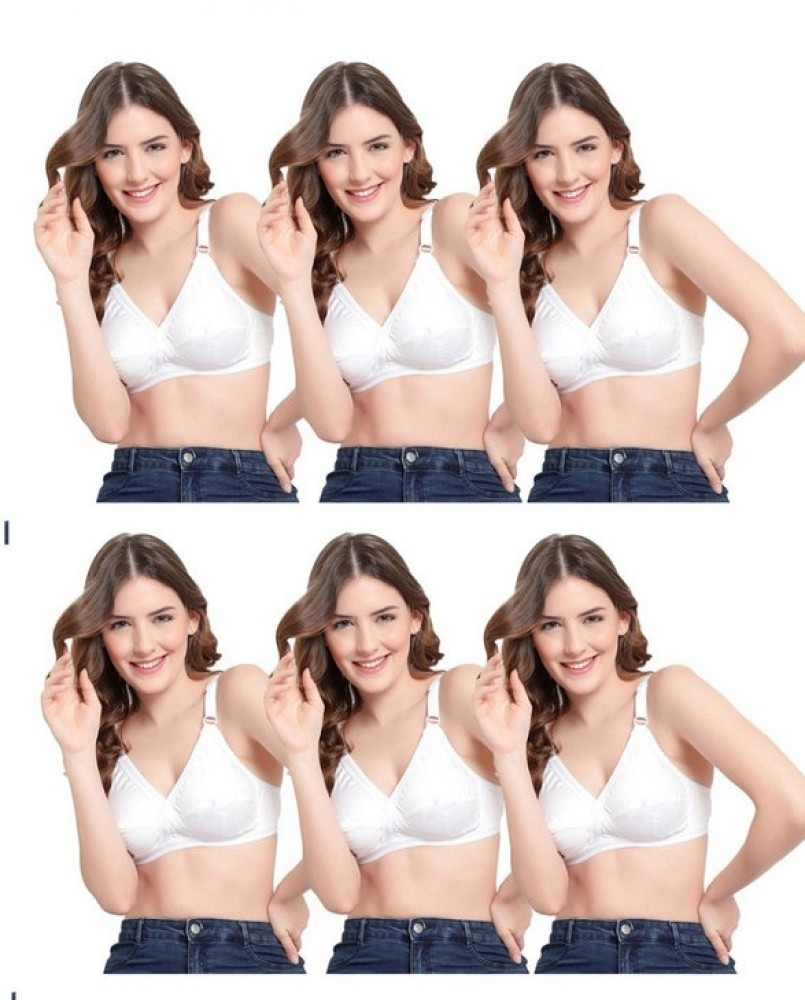 C & D'cup full coverage non padded cotton bra for girls and women