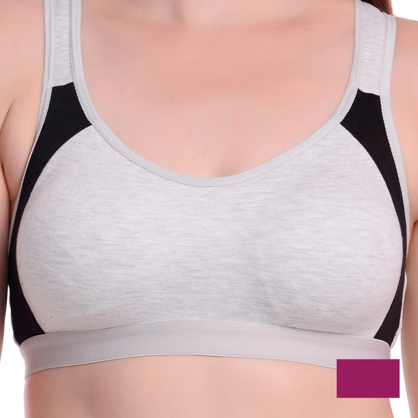 Women's Cotton Compression Sports Bra