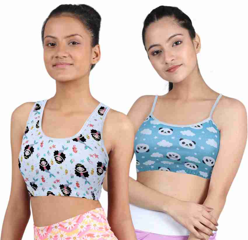 Dchica Regular Broad Strap Bra for Girls Non-Wired Gym Workout Girls Sports  Non Padded Bra - Buy Dchica Regular Broad Strap Bra for Girls Non-Wired Gym  Workout Girls Sports Non Padded Bra