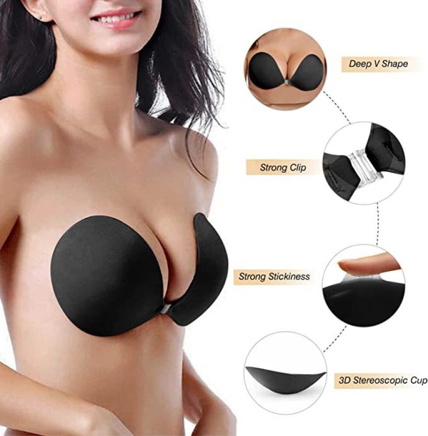 Buy PLUMBURY Strapless Backless Adhesive Stick on Invisible Bra